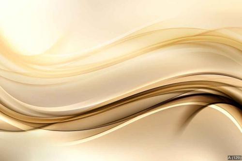 Abstract background with gold lines and waves. Composition of sh