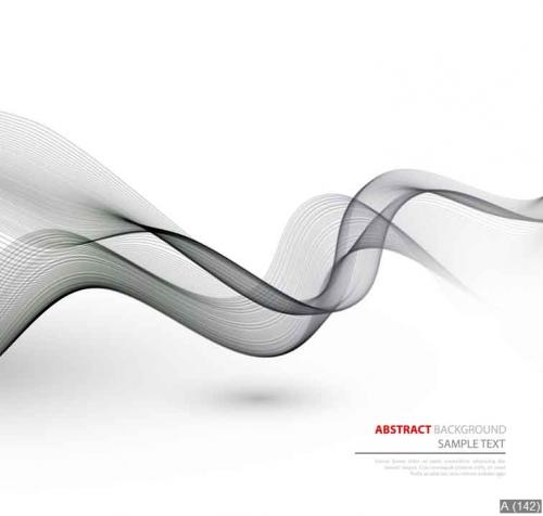 Abstract curved lines background. Template brochure design