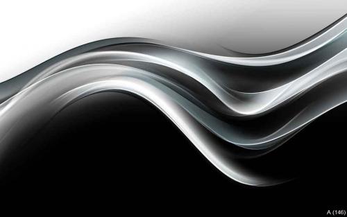 Abstract Gray Waves Art Background