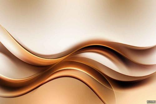 Dark Gold Amazing Abstract Waves Background