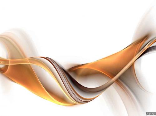 Elegant gold fractal waves