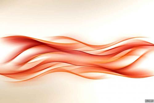 Abstract Orange Wave Design Background