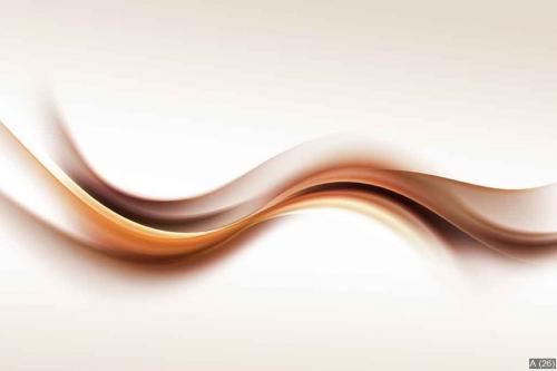 Gold Brown Wave Design Abstract Background