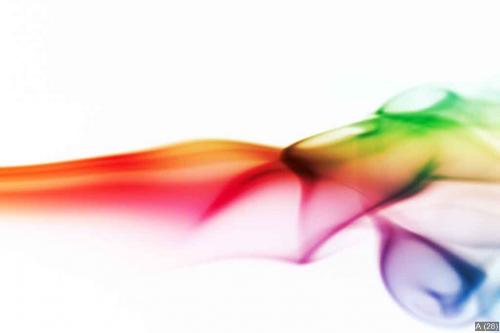 abstract colored smoke curves