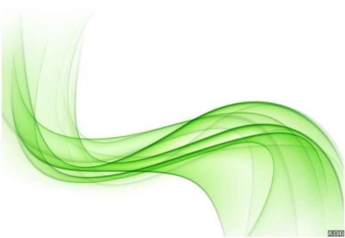 Abstract green wavy background.