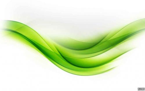 Awesome Art Abstract Green Wave Design
