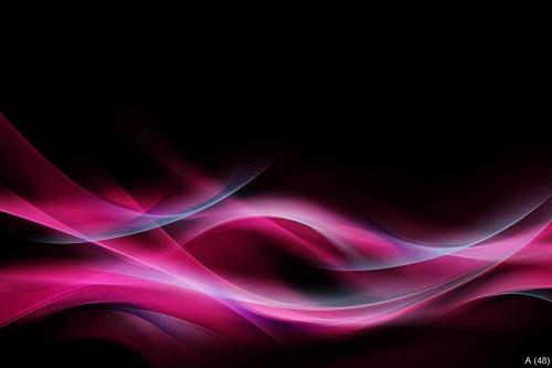 Pink Blue Light Abstract Waves Background
