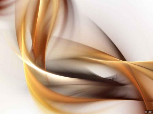 Elegant gold fractal waves