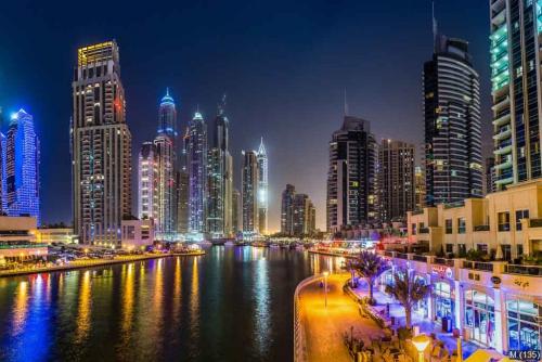 Dubai Marina cityscape, UAE