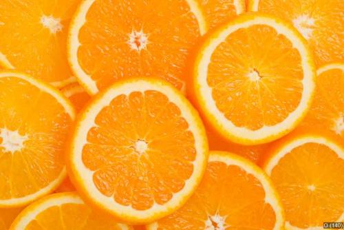 Sliced oranges.