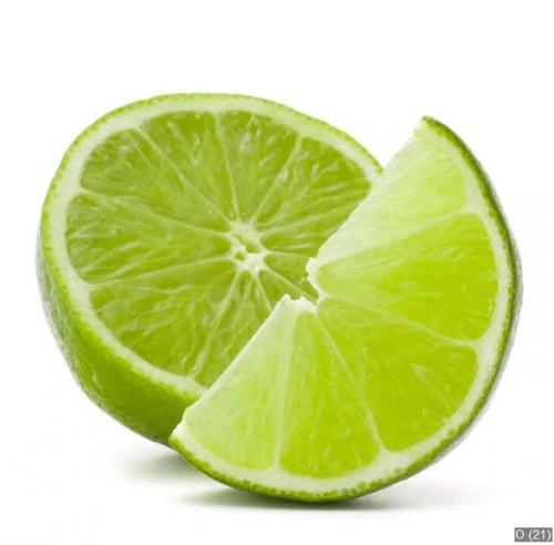 Citrus lime fruit isolated on white background cutout