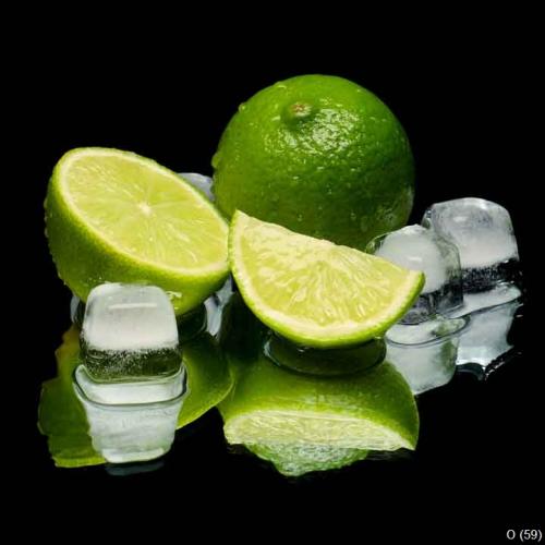 cold, green, lime, citrus, ice, fruit
