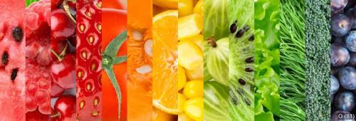 Healthy fresh food background