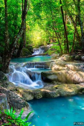 Beautiful waterfall in Thailand tropical forest