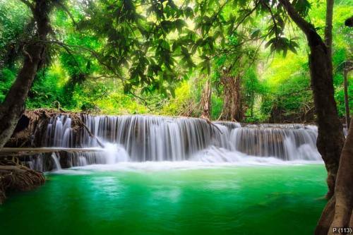 Thailand waterfall in Kanjanaburi