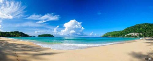 Panoramic view of Nai Harn Beach in Phuket