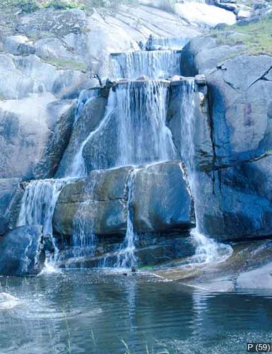 Waterfall in a city park