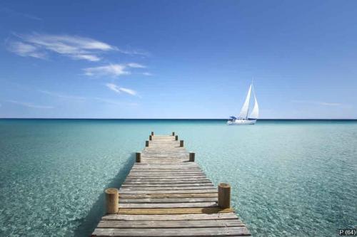 Passerelle en Bois sur ma Mer